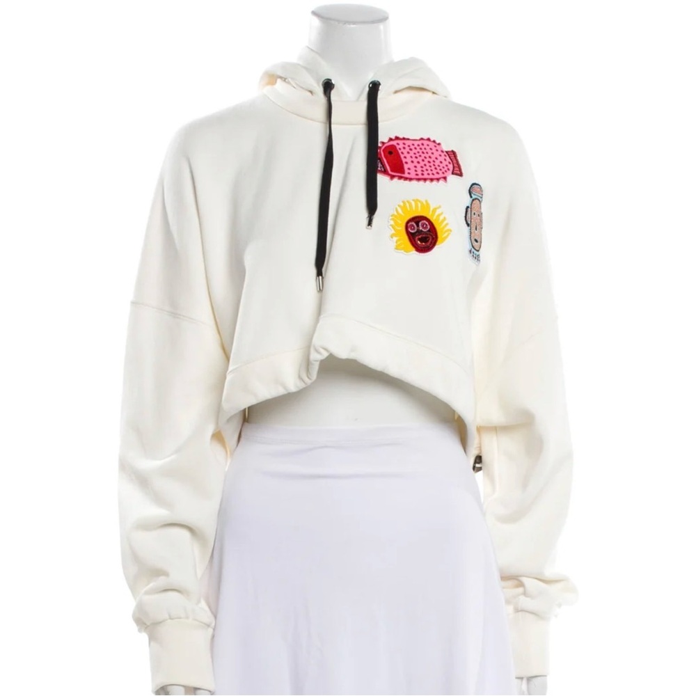Louis Vuitton Cropped Cotton Hoodie M NWT